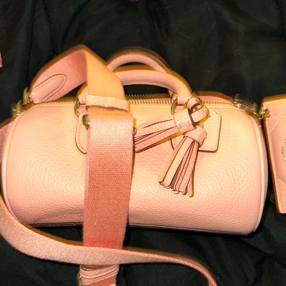 Lacey Crossbody and Card Holder BNWOT Coach Gorgeous Pink Color